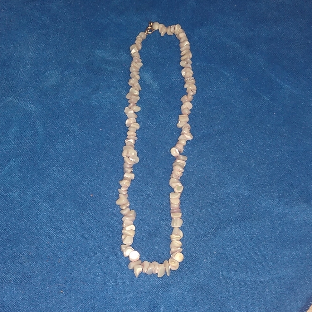 Pale Pink Shell Necklace